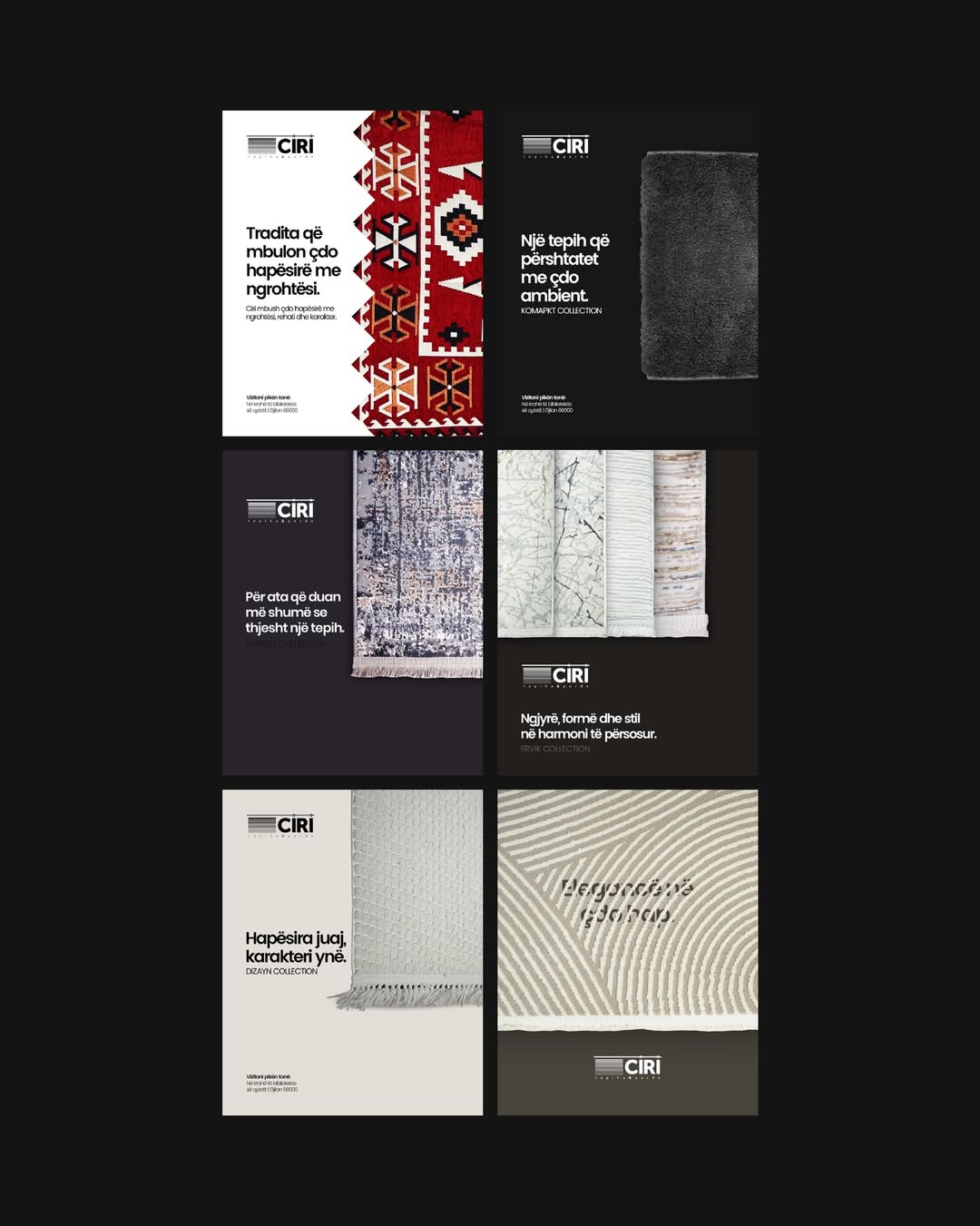 Ciri social media content grid — post collection