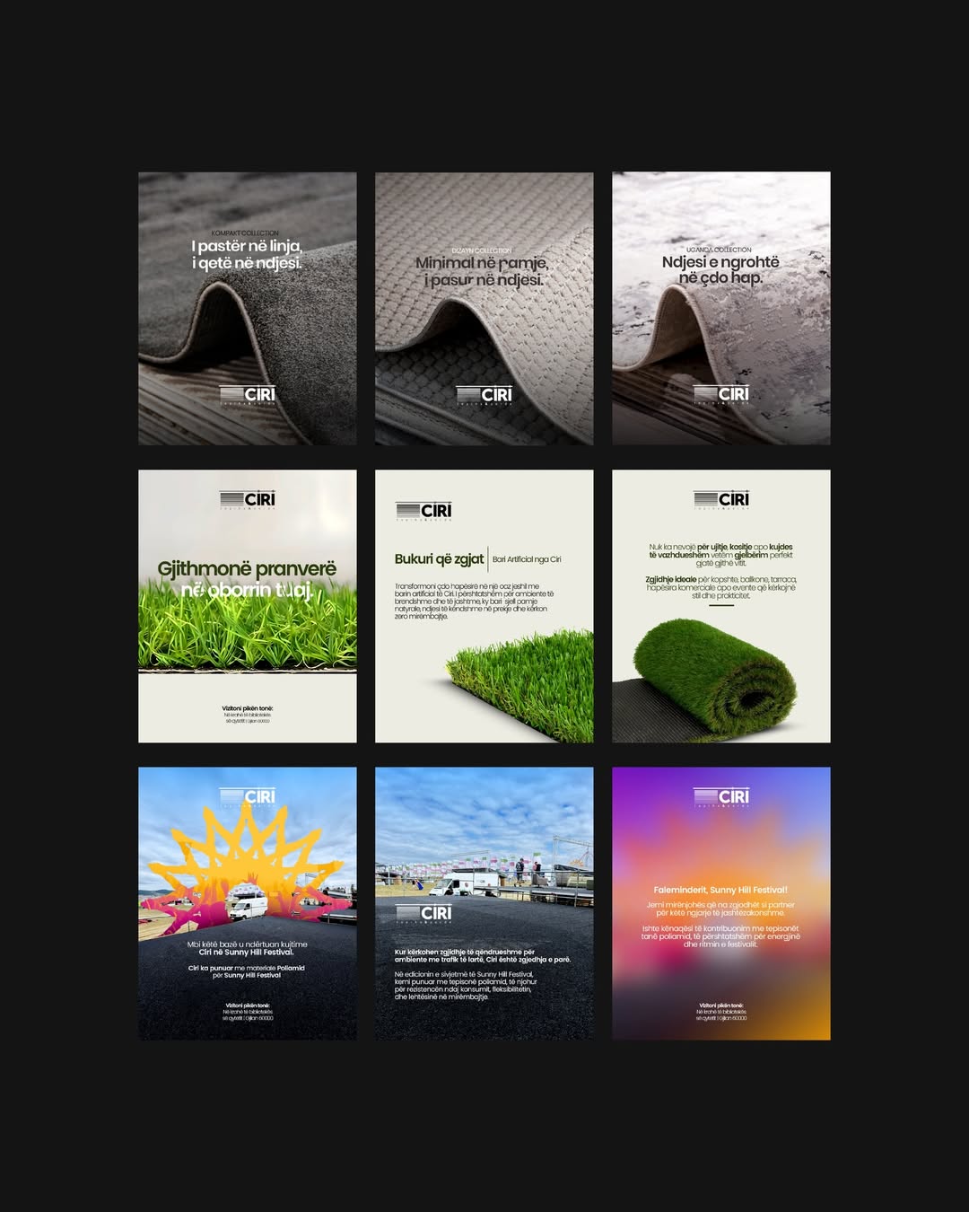 Ciri content grid — rug collections and artificial grass posts