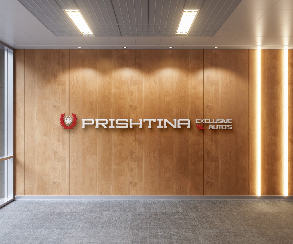 Horizontal logo lockup on crumpled black fabric texture